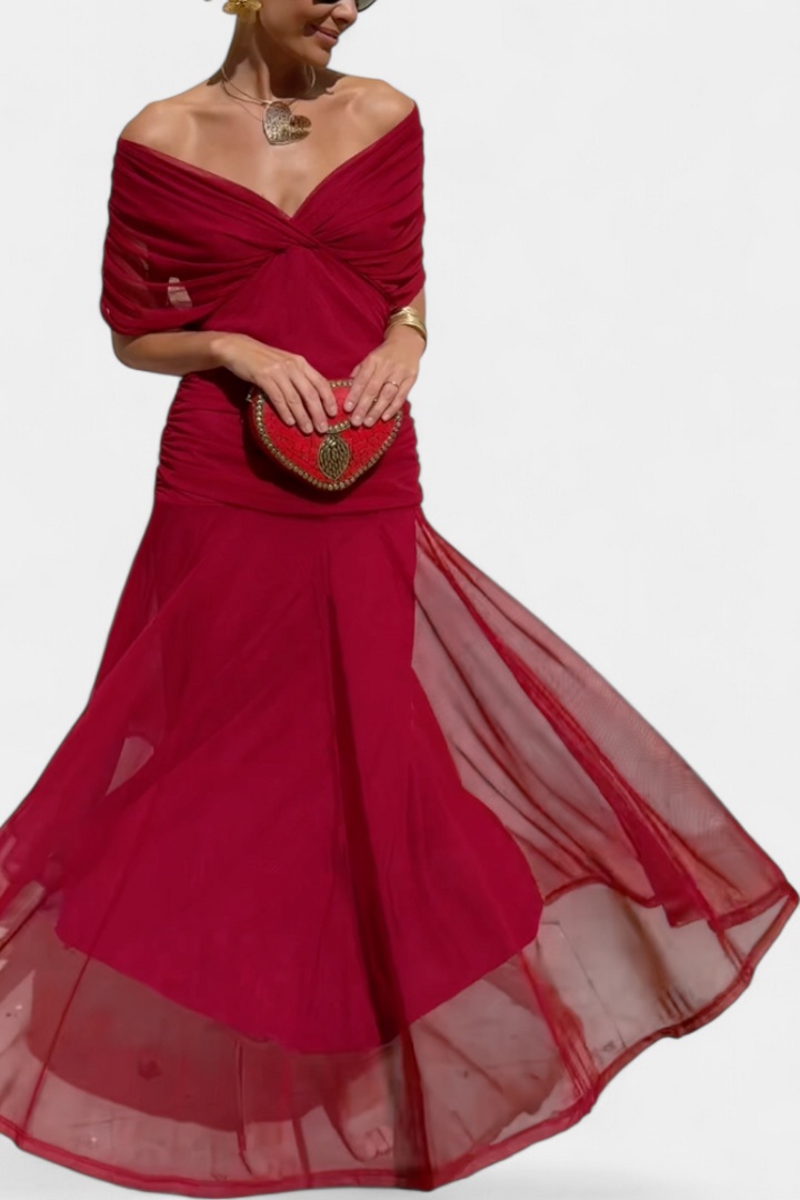 Dina | Long V-Neck Dress