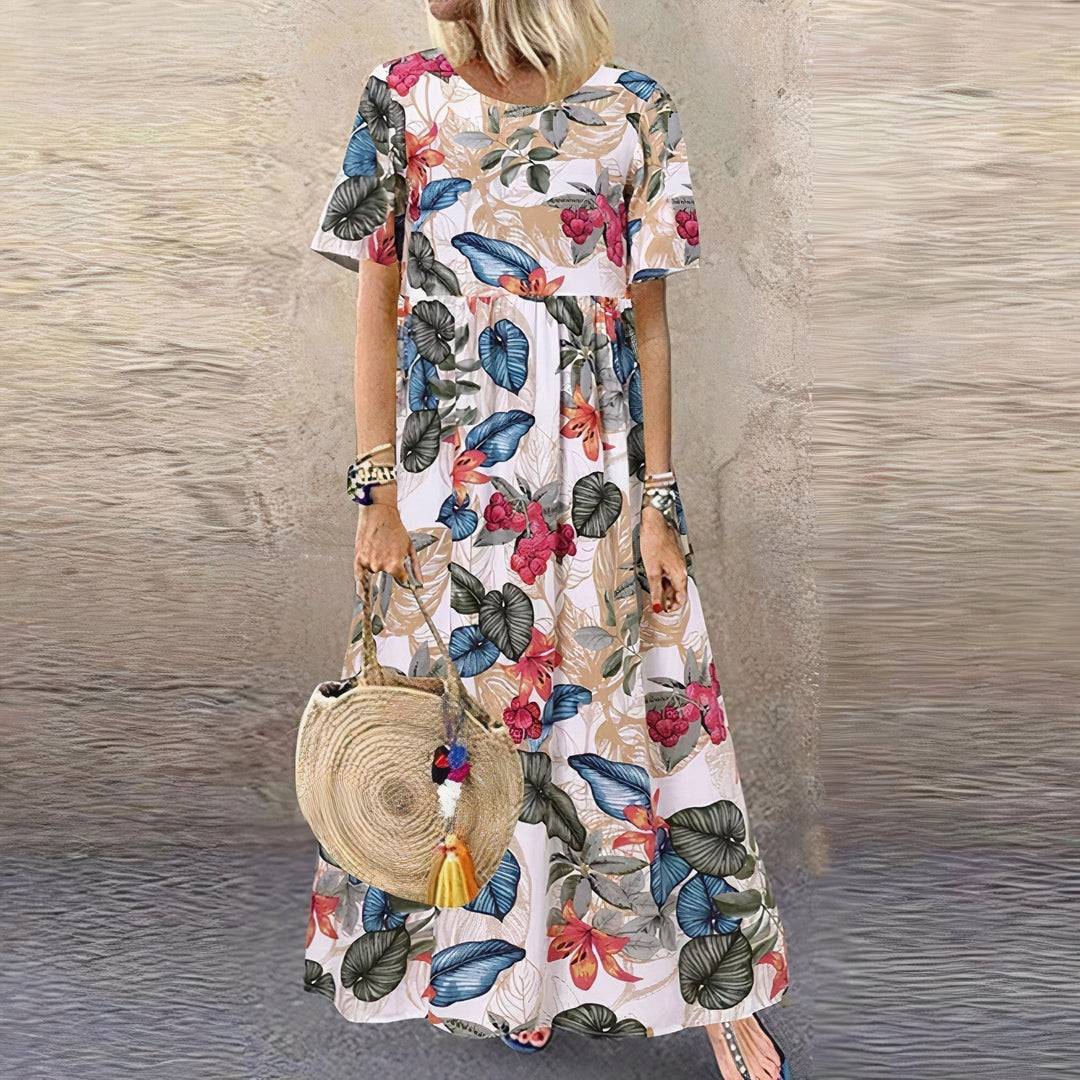 Alice | Elegant Comfortable Floral Summer Dress