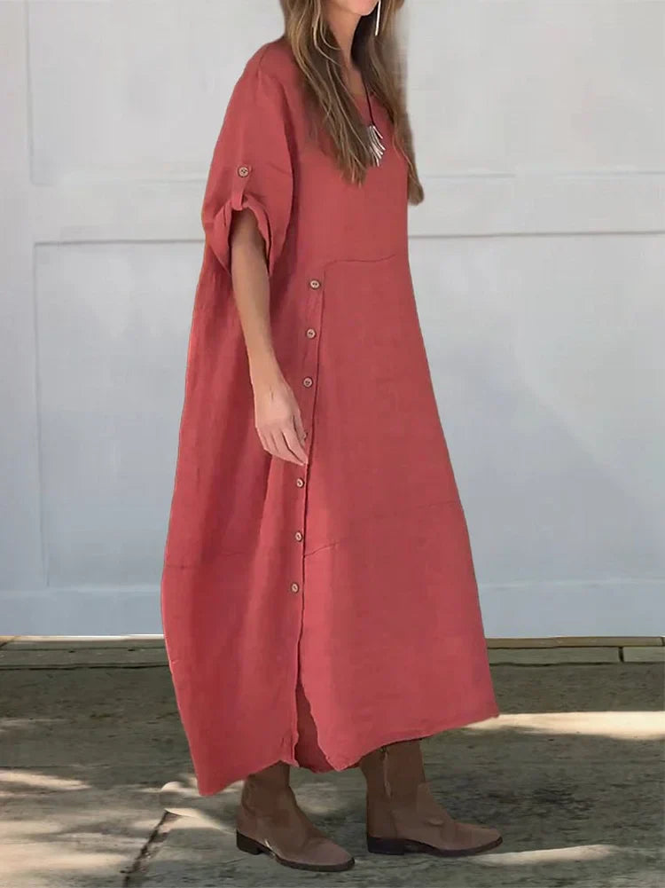 Carrie | Casual One-Colour Maxi Dress