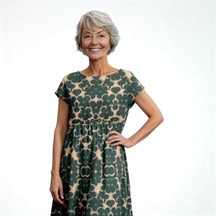 Britney | Elegant Floral Pattern Maxi Dress