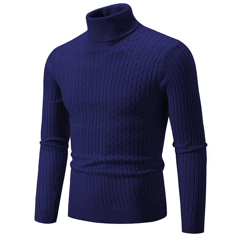 Charles | Ribbed One-Colour Turtleneck Sweater