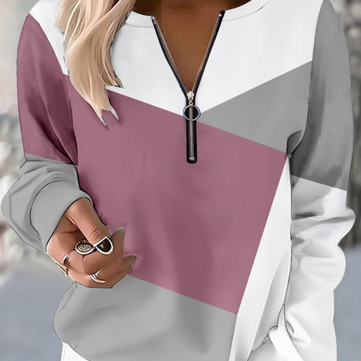 Nalia | Casual Half-Zip Sweater