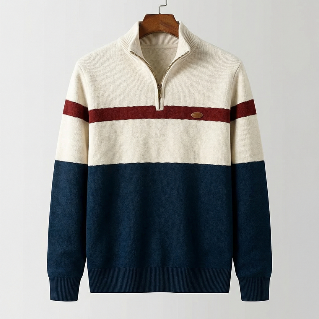 Avery | Heritage Quarter-Zip Sweater