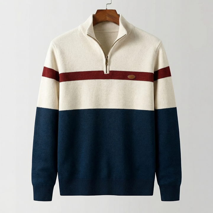 Avery | Heritage Quarter-Zip Sweater