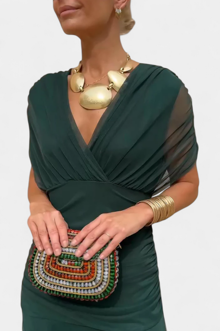 Dina | Long V-Neck Dress