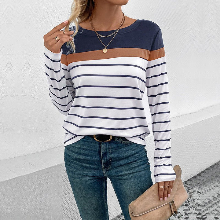 Jana | Premium Striped Casual - Long Sleeve Vintage Women's Sweater